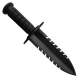 Нож-совок Albus Saber, черный металл