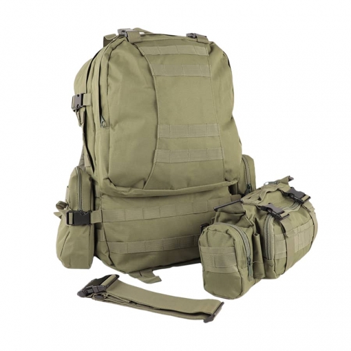 Рюкзак тактический Fortress AOKALI с напоясной сумкой и 2 подсумками, 40 л 10