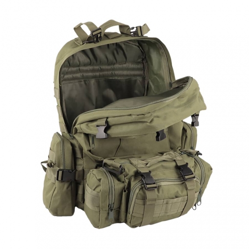 Рюкзак тактический Fortress AOKALI с напоясной сумкой и 2 подсумками, 40 л 8