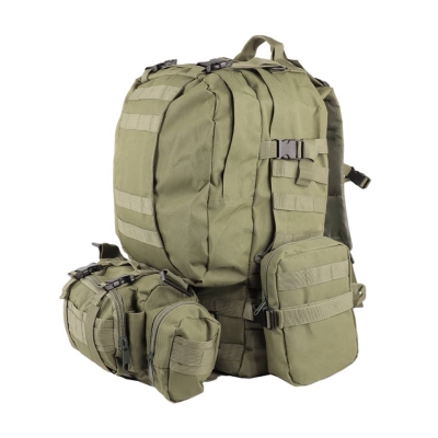 Рюкзак тактический Fortress AOKALI с напоясной сумкой и 2 подсумками, 40 л