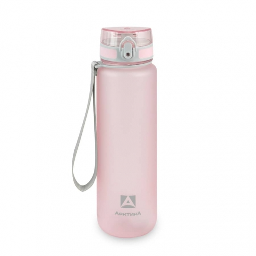 Бутылка питьевая Арктика 1 л, матовая розового цвета