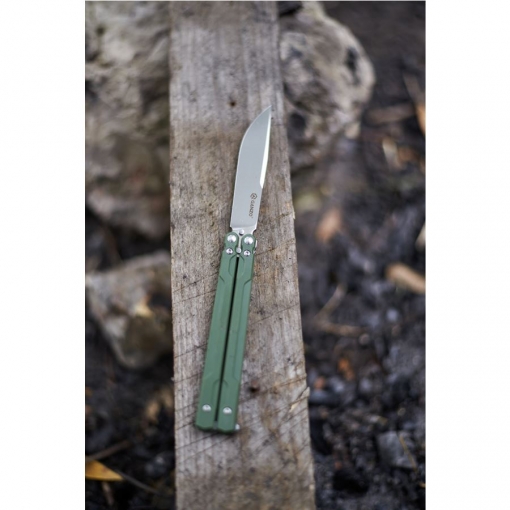Нож-бабочка Ganzo G766-GR, зеленый 8