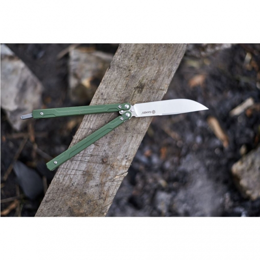 Нож-бабочка Ganzo G766-GR, зеленый 5