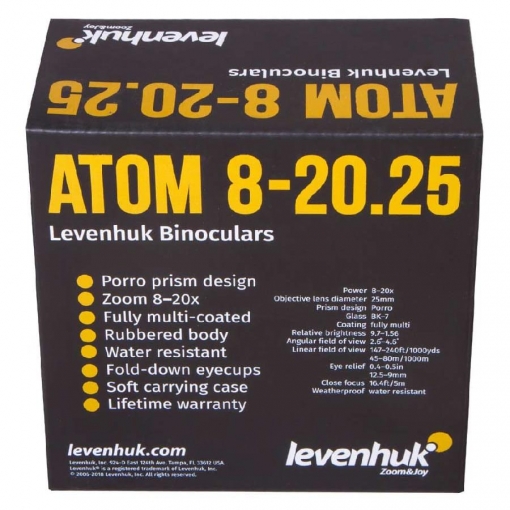 Бинокль Levenhuk Atom 8-20x25 11