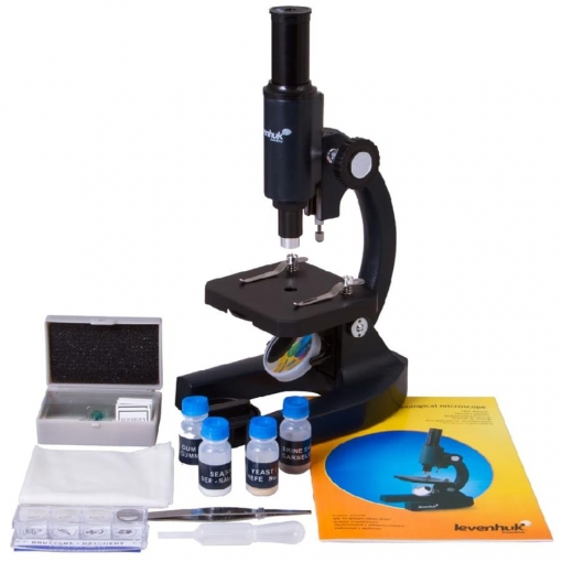 Микроскоп Levenhuk 3S NG, монокулярный с набором для опытов 9