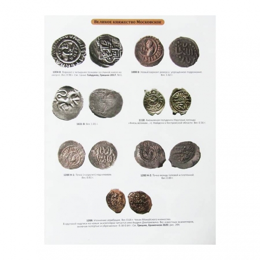 Старинные монеты в каталоге Русские средневековые монеты