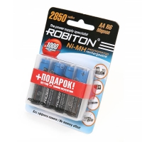 Аккумуляторные батарейки Robiton Ni-Mh AA 2850 мАч (4 шт.) с боксом
