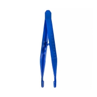 Пинцет ZL пластиковый 10.5 см (синий)